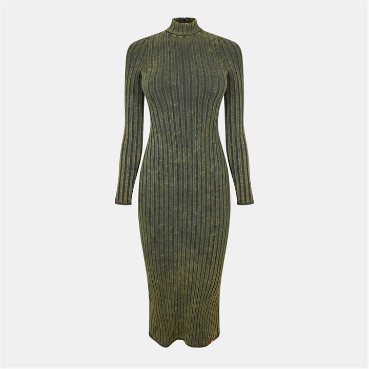 DIESEL Womens D-Wavya Midi Dress - Grey