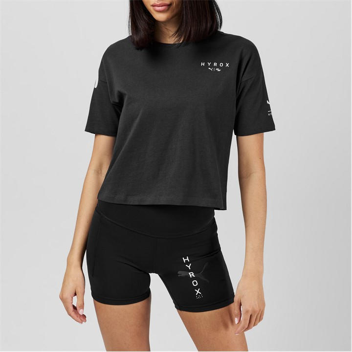 PUMA X HYROX WORLD CROPPED T-SHIRT ADULTS