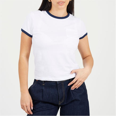 Brave Soul - BS Short Sleeve Chest Pocket T-shit with Contrast Neck and Sleeve Rib