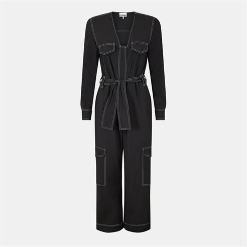 GANNI - Women's Crepe Jumpsuit