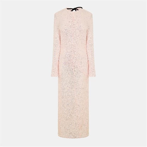 GANNI - Women's Sqn Long Maxi Dress