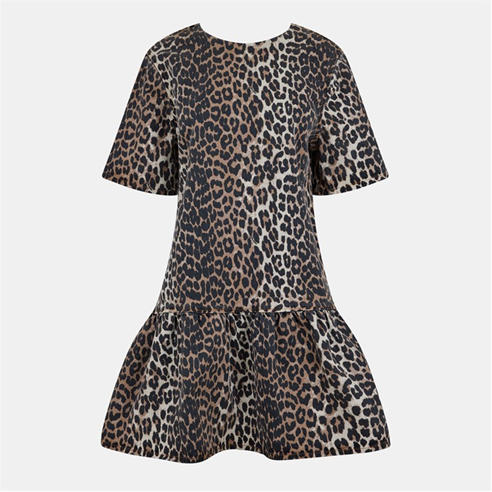 GANNI - Women's Denim Print Mini Dress