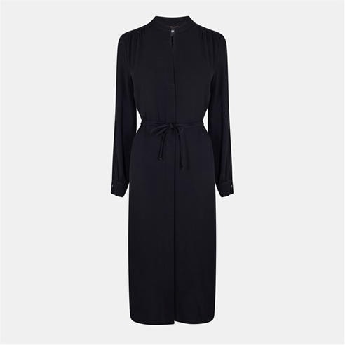 knee length dresses for ladies Milena Merino Wool Shift Dress - Black – Milena Shift Dress main image 1
