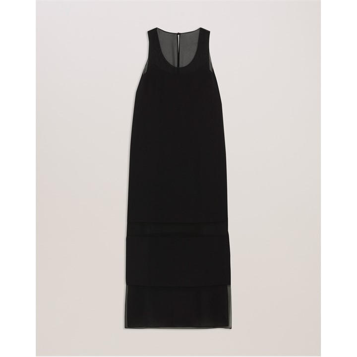 Ted Baker Ted Baker Short Sleeve Midi Dress - Black