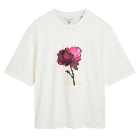 Ted Baker - Ted Baker Floral Graphic Soft Touch Fitted T-Shirt