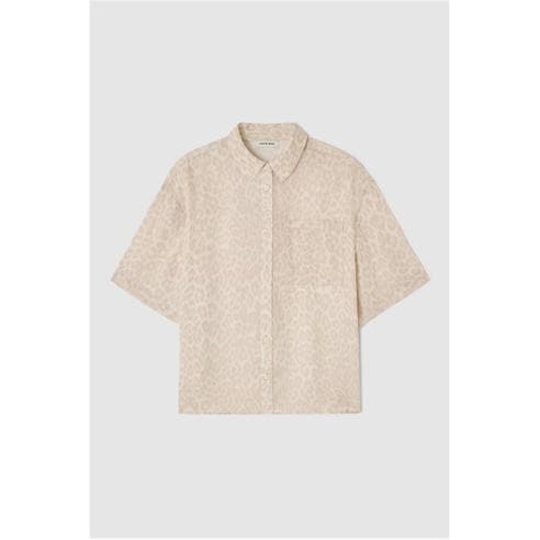 ANINE BING - Womens Patterned Short Sleeve Shirt