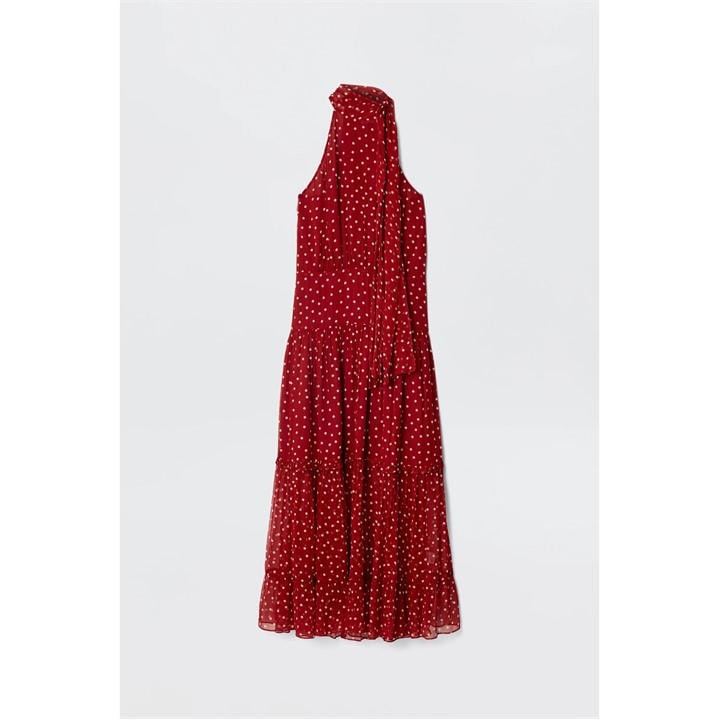 RIXO Women's Abi Tea Dress - Red