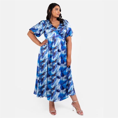 curvy dresses for women Finley Maxi Dress 2X style V neckline Plus Size Dresses | Plus