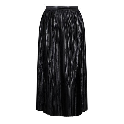 Lovedrobe - Lovedrobe Metallic Pleated Midi Skirt
