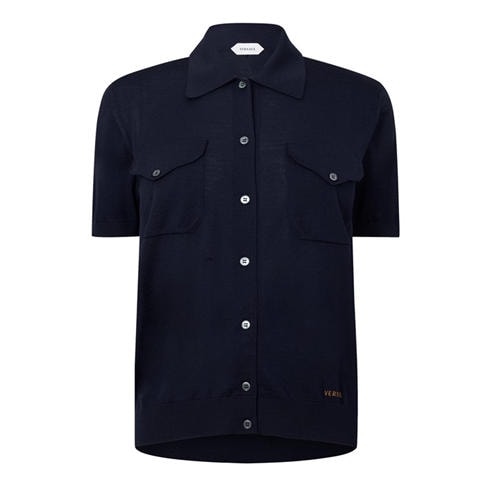 VERSACE - Women's Knitted Short Sleeve Shirt