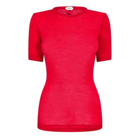 VERSACE - Women's Ribbed Medusa T-Shirt