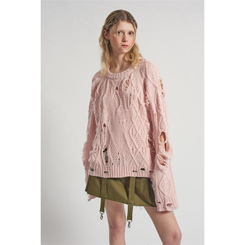 The Ragged Priest - Womens Disciple Cable Knit Backless Jumper