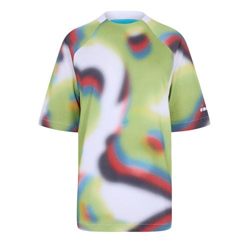 Diadora - Women's Flowers Short Sleeve All Over Print T-Shirt