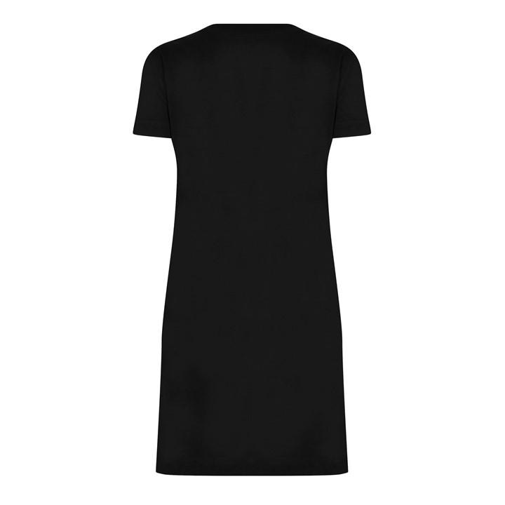Black/Gold G89 - VERSACE JEANS COUTURE - Jersey Basic Logo Dress