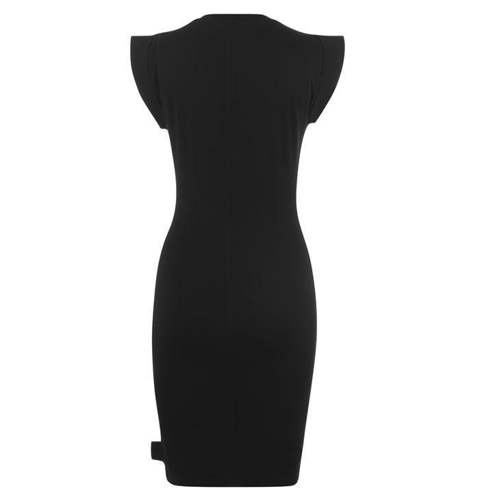 Black/Gold G89 - VERSACE JEANS COUTURE - Jersey Basic Logo Dress