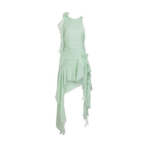 BARDOT - Women's Ivana Georgette High Neck Low Mini Dress