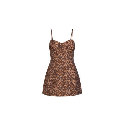 BARDOT - Women's Marcello Hourglass Animal Print Lyocell Mini Dress