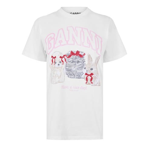 GANNI - Women's Jersey Animal T-Shirt