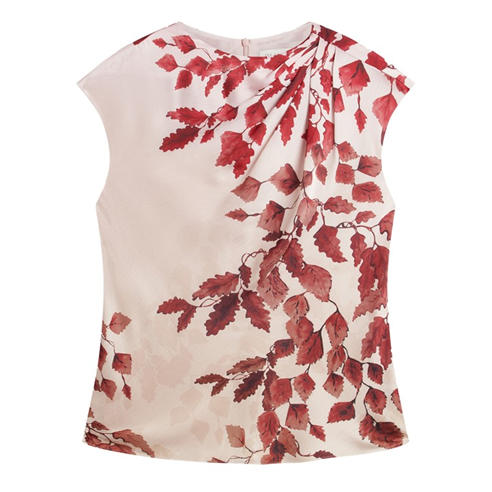 Ted Baker - Womens Printed Drape Top