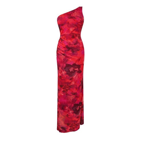 I Saw It First - Printed Mesh Maxi Dress
