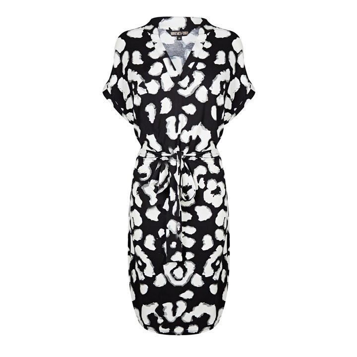 Biba Printed Tunic Dress In Black