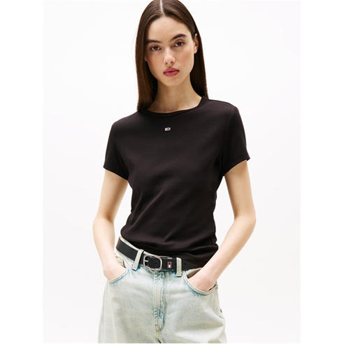 Tommy Jeans - Short Sleeve Logo Ribbed T-Shirt