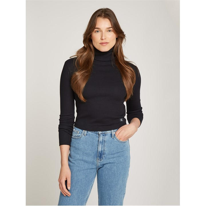 CALVIN KLEIN JEANS EST.1978 TURTLENECK TOP