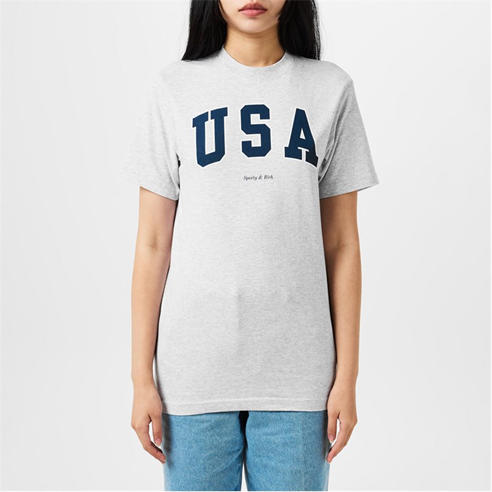 SPORTY AND RICH - Usa Varsity T-Shirt