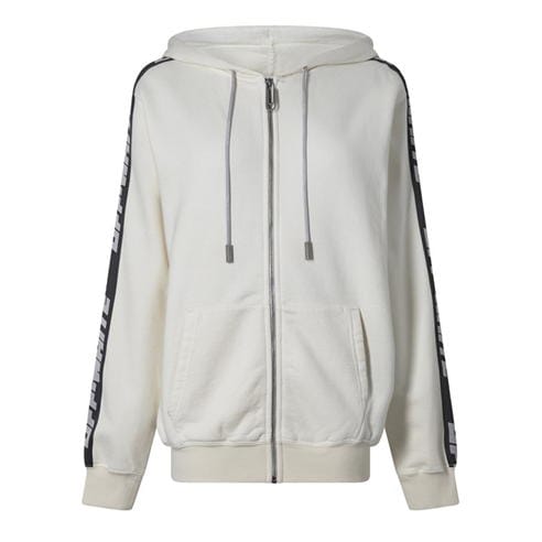 OFF WHITE - Athl Logo Band Zip-Up Hoodie