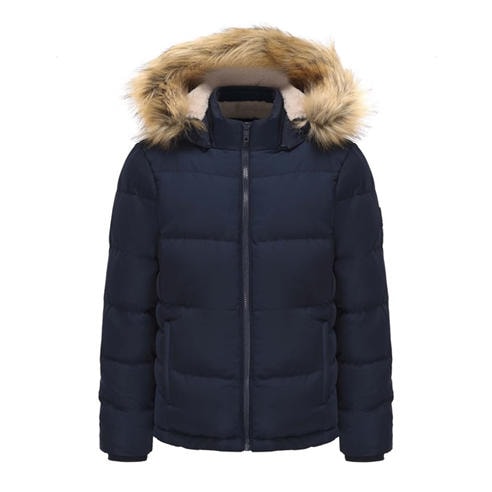SoulCal - Womens 2 Zip Bubble Hooded Long Sleeve Short Puffer Jacket