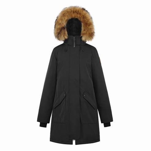 ARCTIC ARMY - Women's Muskox Faux Fur Trim Hooded Thigh Length Parka