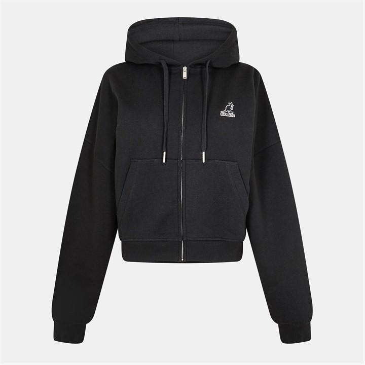 Kangol Zip Hoodies Ld62 In Black