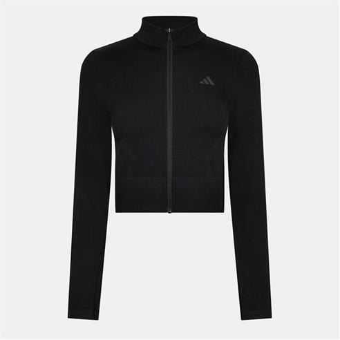 adidas - Women's Workout Essentials CLIMACOOL Full Zip Long Sleeve Performance Training Jacket