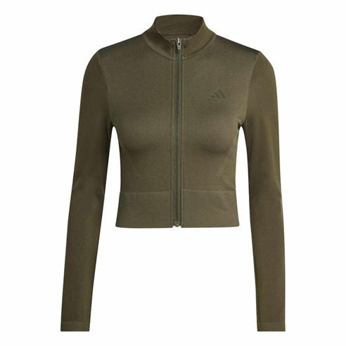 adidas - Women's Workout Essentials CLIMACOOL Full Zip Long Sleeve Performance Training Jacket