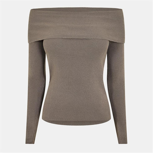 Noisy May - Women's Knitted Off Shoulder Top