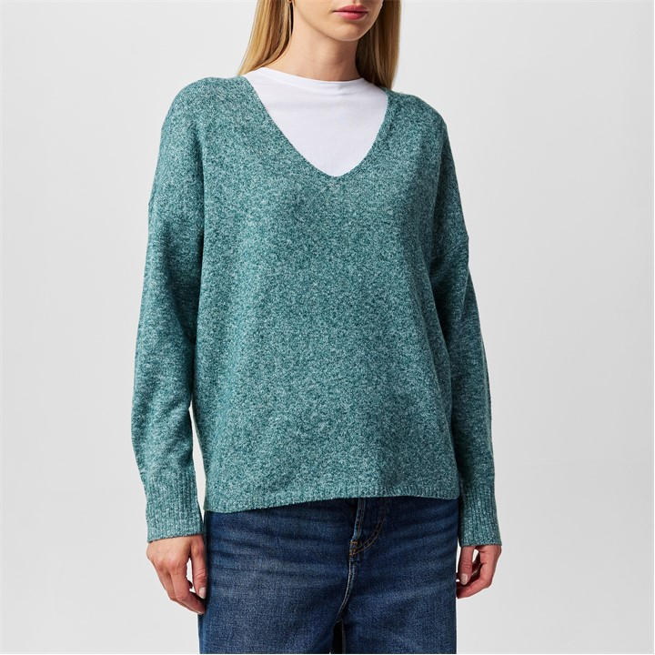 Birch - Only - Women's Rica Long-Sleeve V-Neck Knitted Top