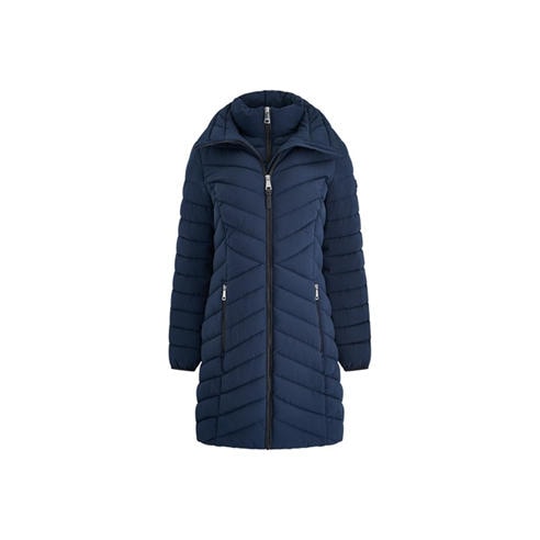 DKNY - Women's  Double-Zip Quilted Medium Puffer Jacket