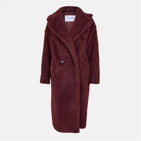 MAX MARA - Women's Soft Loose Fit Teddy Coat