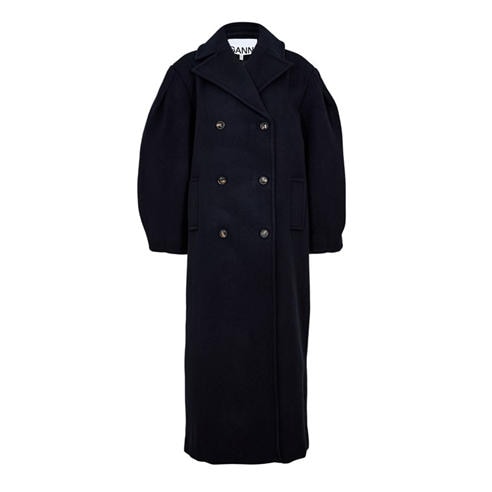 GANNI - Women's Wool Peacoat