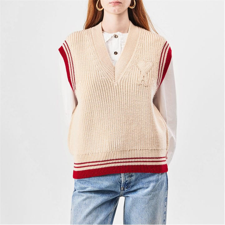 AMI ALEXANDRE MATTIUSSI MI DE COEUR SWEATER VEST