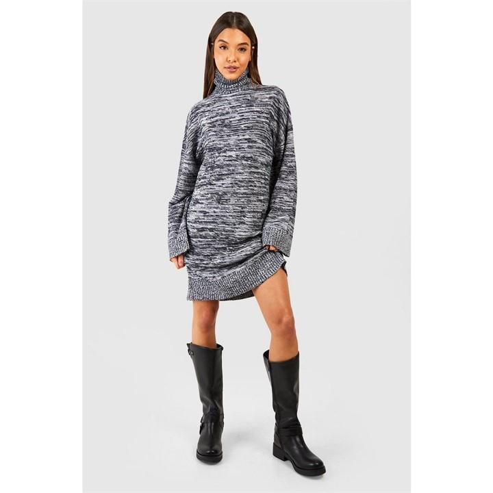 Violet Romance Knit Mini Drs