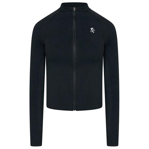 Gym King - Womens Full Zip Funnel Long Sleeve Slim Fit Performance Training Jacket