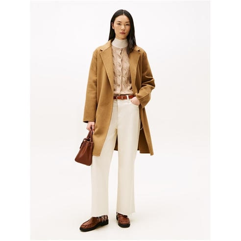 Tommy Hilfiger - Women's  Belted Double-Breasted Tailored Fit Overcoat