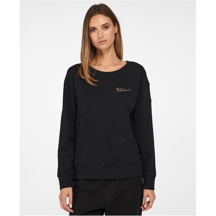 Black - Barbour International - Chequer Overlayer Sweatshirt