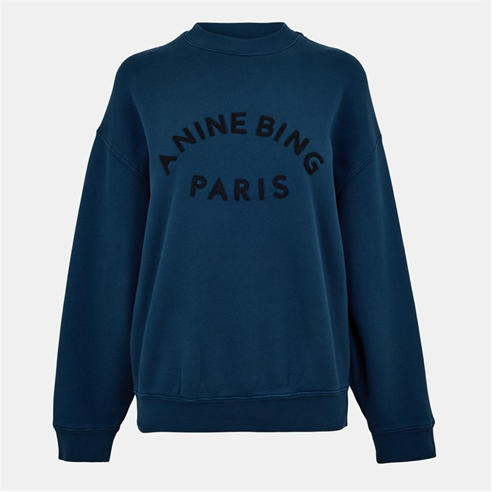 ANINE BING - Jaci Paris-logo Sweatshirt