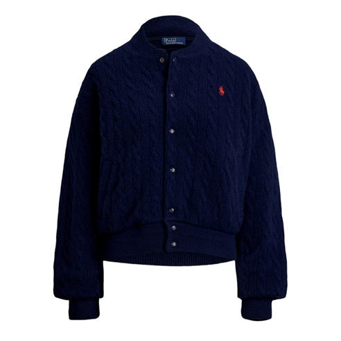 POLO RALPH LAUREN - Women's American Style Ribbed Trim Bomber Jacket