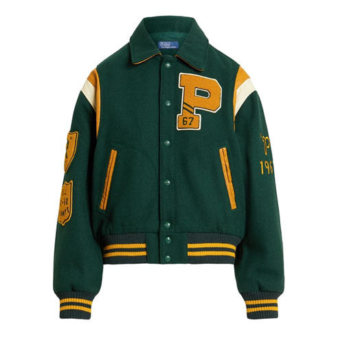 POLO RALPH LAUREN - Women's Letterman Bomber Jacket