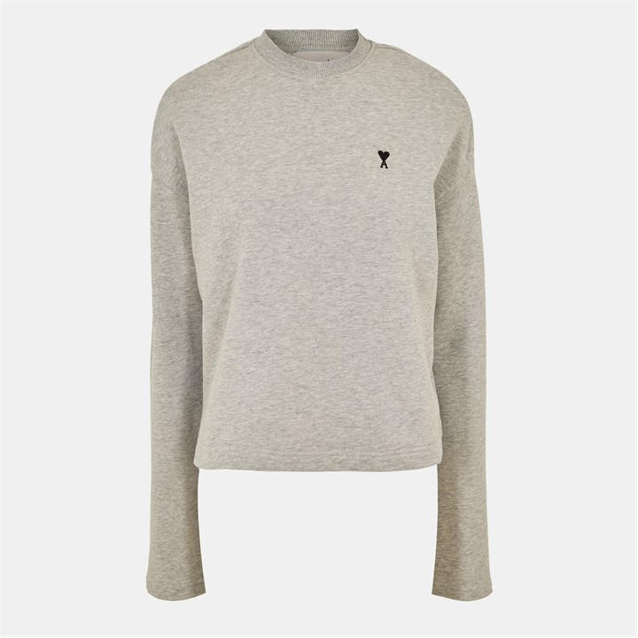 Cafe Creme - AMI PARIS - Women's Relaxed Fit Crew Sweatshirt