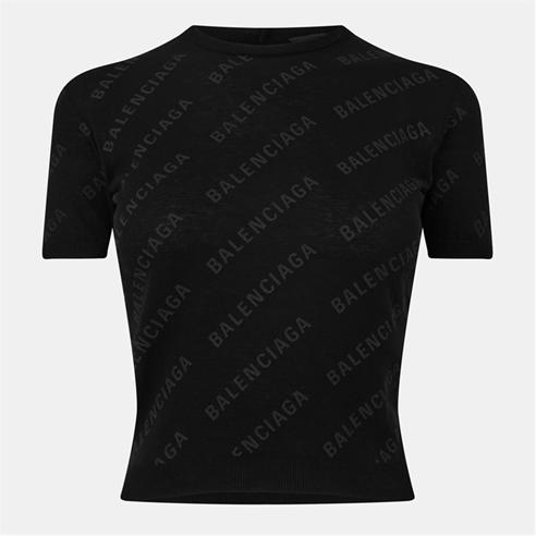 BALENCIAGA - Women's Textured Knitted Top