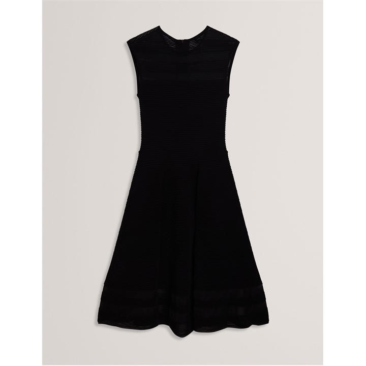 Ted Baker Knit Skaterdress Ld54 In Black
